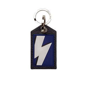 Neil Barrett Blue Leather Men Men's Keychain